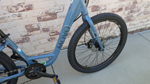 Movo front wheel and frame