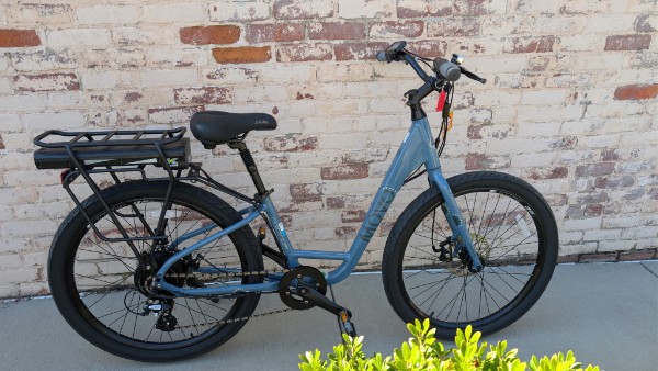 Blue Movo small size electric bike
